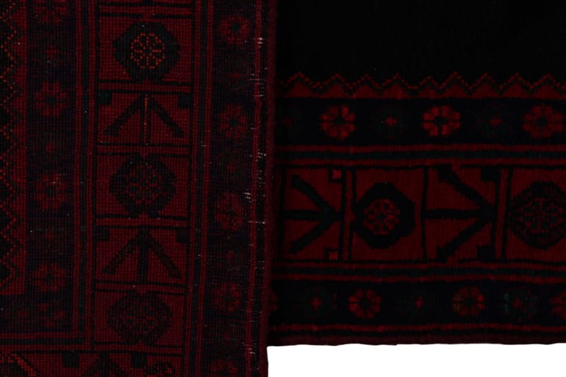 Håndknyttet persisk tæppe 159x377 cm - Sort / rød - Orientalske tæpper - Persisk tæppe