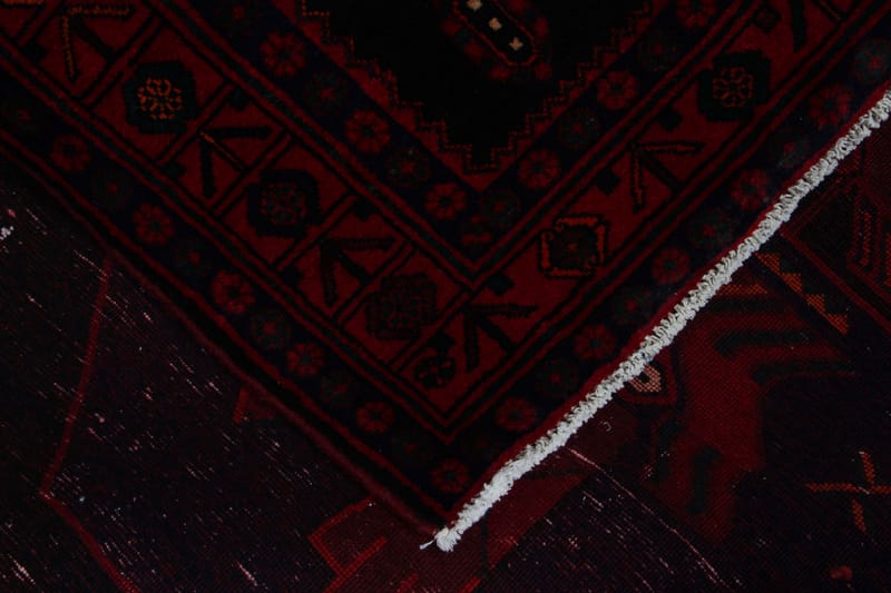 Håndknyttet persisk tæppe 159x377 cm - Sort / rød - Orientalske tæpper - Persisk tæppe