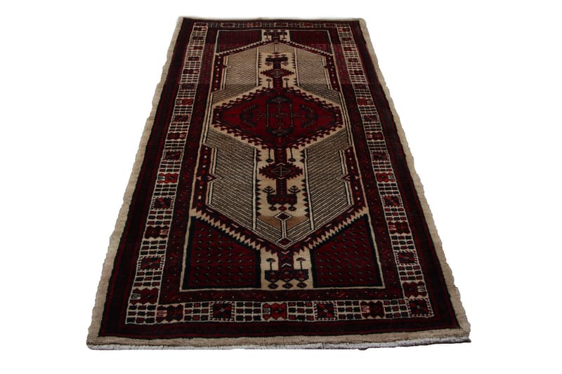 Håndknyttet persisk tæppe Varni 108x215 cm Kelim - Beige / rød - Orientalske tæpper - Persisk tæppe