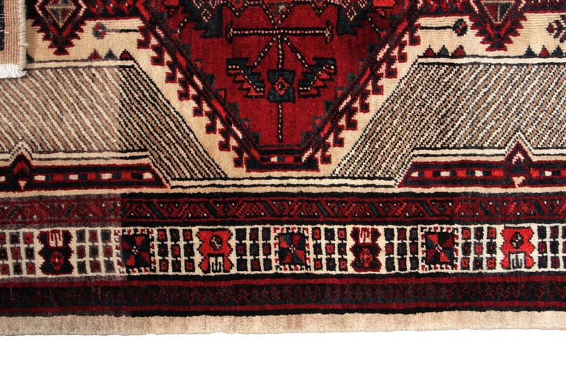Håndknyttet persisk tæppe Varni 108x215 cm Kelim - Beige / rød - Orientalske tæpper - Persisk tæppe