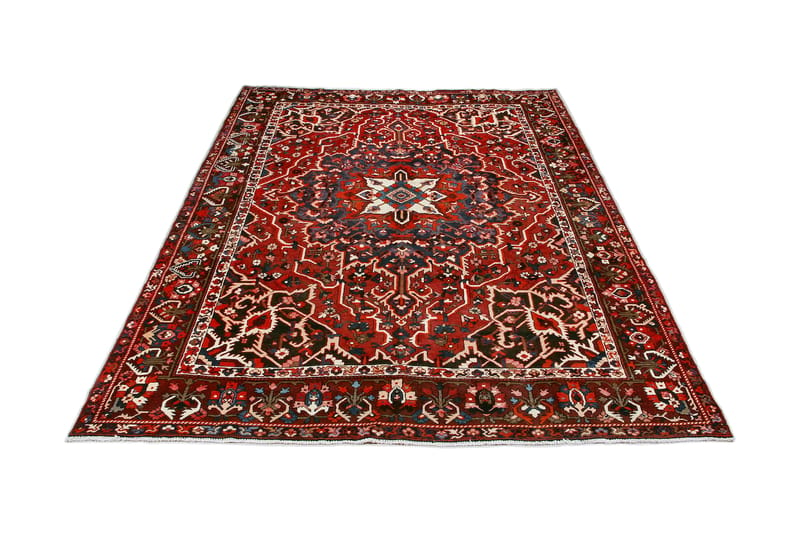 Håndknyttet persisk tæppe 306x386 cm - Rød / mørkeblå - Orientalske tæpper - Persisk tæppe