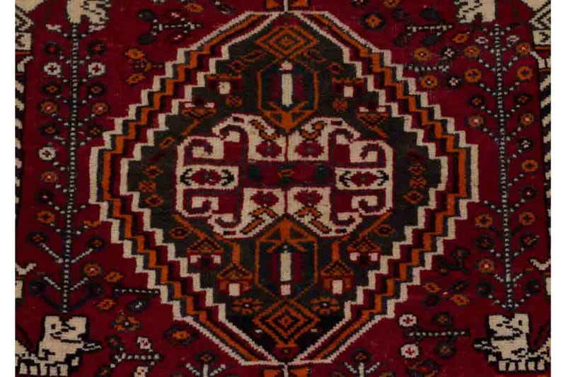 Håndknyttet persisk tæppe 109x160 cm - Rød / sort - Orientalske tæpper - Persisk tæppe