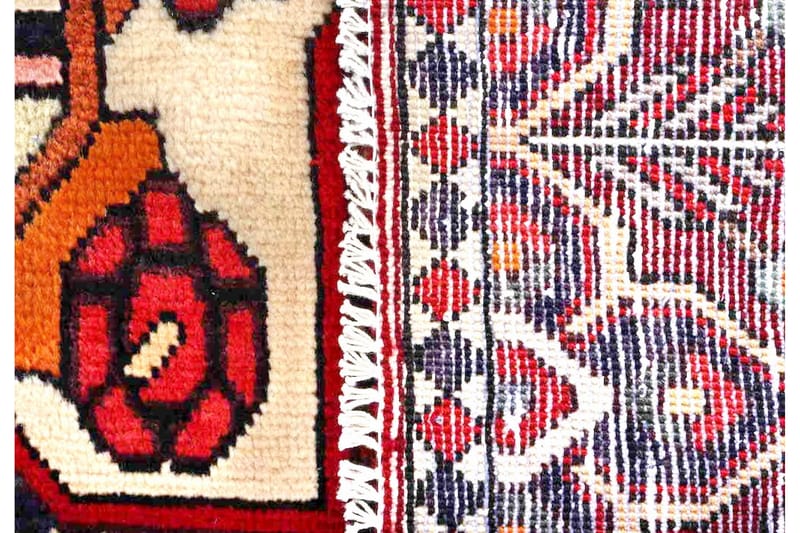 Håndknyttet persisk tæppe 152x258 cm - Rød / Beige - Orientalske tæpper - Persisk tæppe