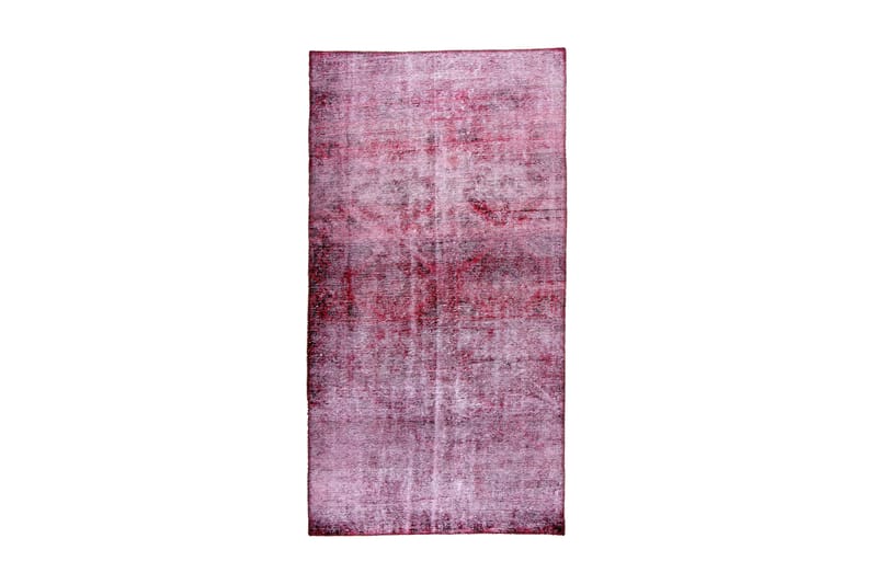 Håndknyttet persisk tæppe 104x201 cm Vintage - Mørkerød / lyserød - Orientalske tæpper - Persisk tæppe