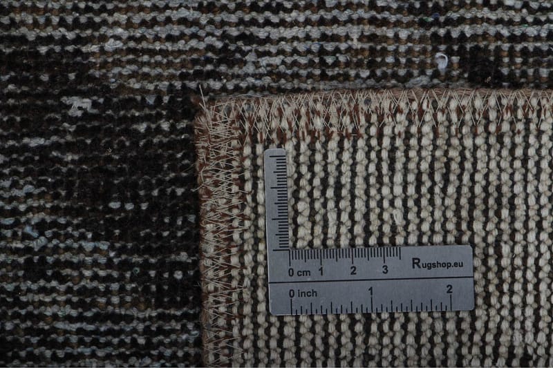 Håndknyttet persisk tæppe 76x130 cm Vintage - Grå / mørkegrøn - Orientalske tæpper - Persisk tæppe