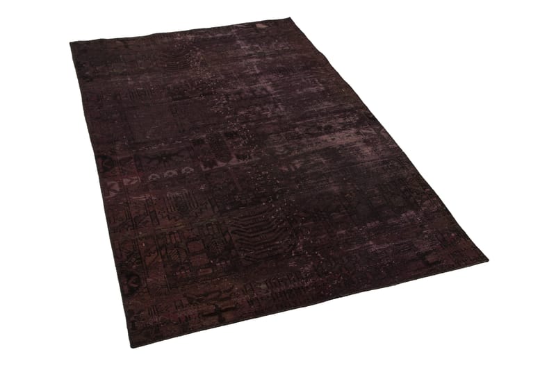 Håndknyttet persisk tæppe 141x220 cm Vintage - Mørkerød / lyserød - Orientalske tæpper - Persisk tæppe