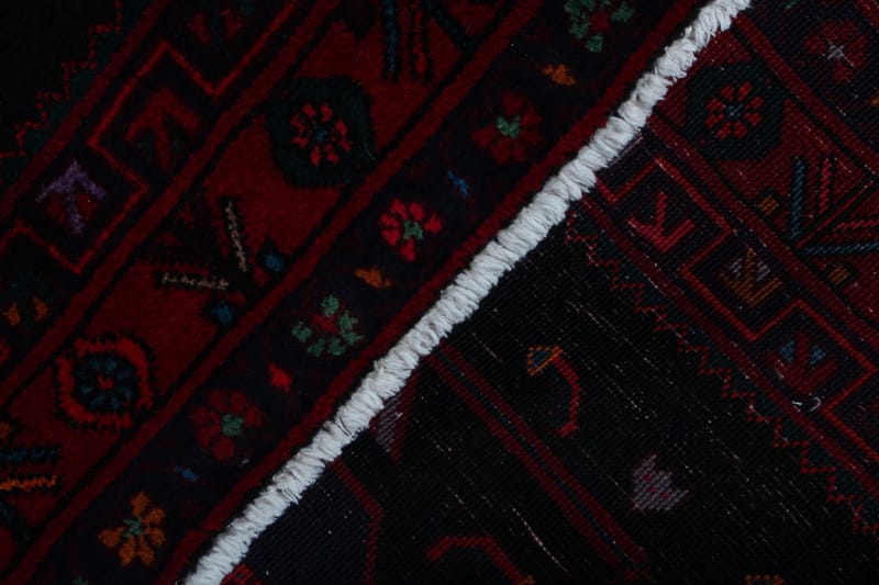Håndknyttet persisk tæppe 152x350 cm - Sort / rød - Orientalske tæpper - Persisk tæppe