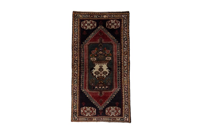Håndknyttet persisk tæppe 100x189 cm - Grøn / Beige - Orientalske tæpper - Persisk tæppe