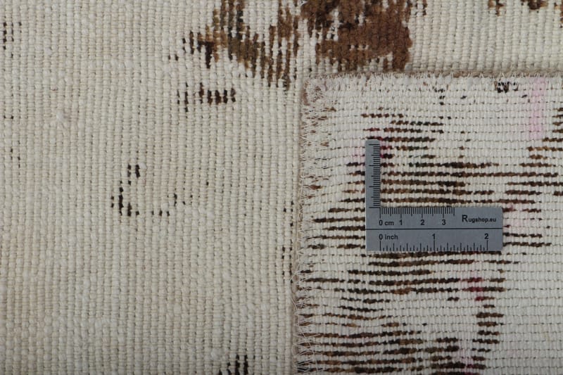 Håndknyttet persisk tæppe 118x192 cm Vintage - Beige / brun - Orientalske tæpper - Persisk tæppe