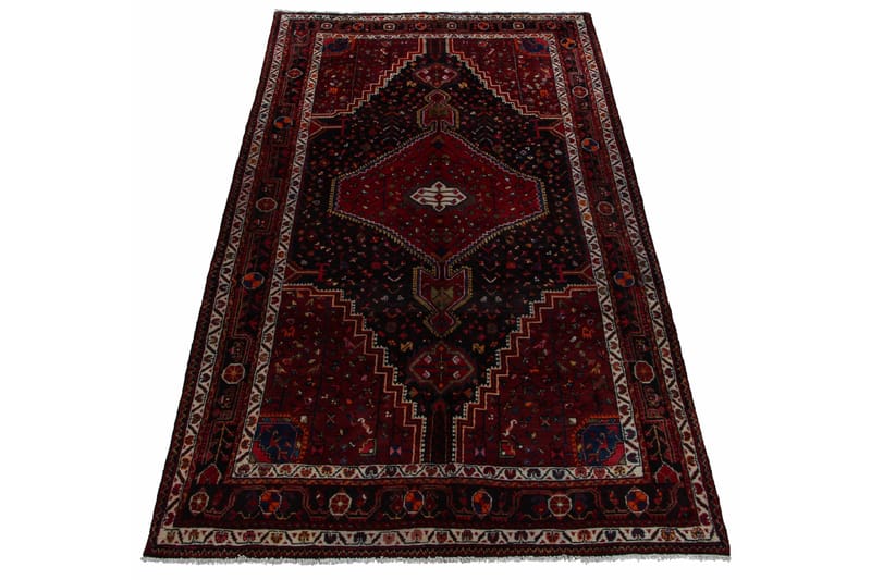 Håndknyttet persisk tæppe 175x313 cm - Rød / sort - Orientalske tæpper - Persisk tæppe