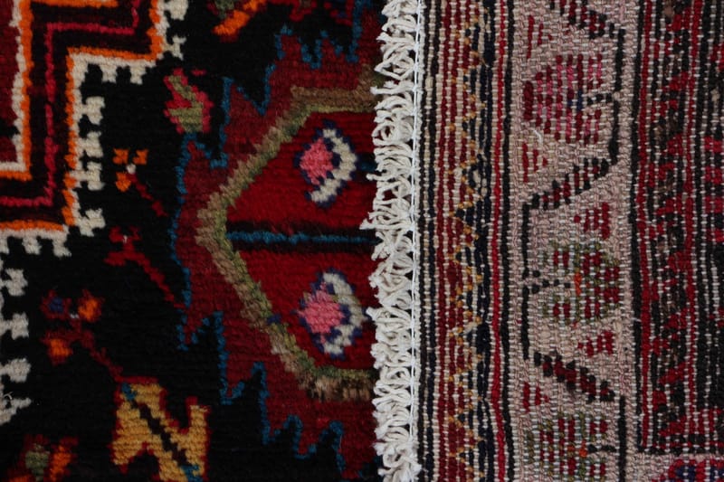 Håndknyttet persisk tæppe 175x313 cm - Rød / sort - Orientalske tæpper - Persisk tæppe