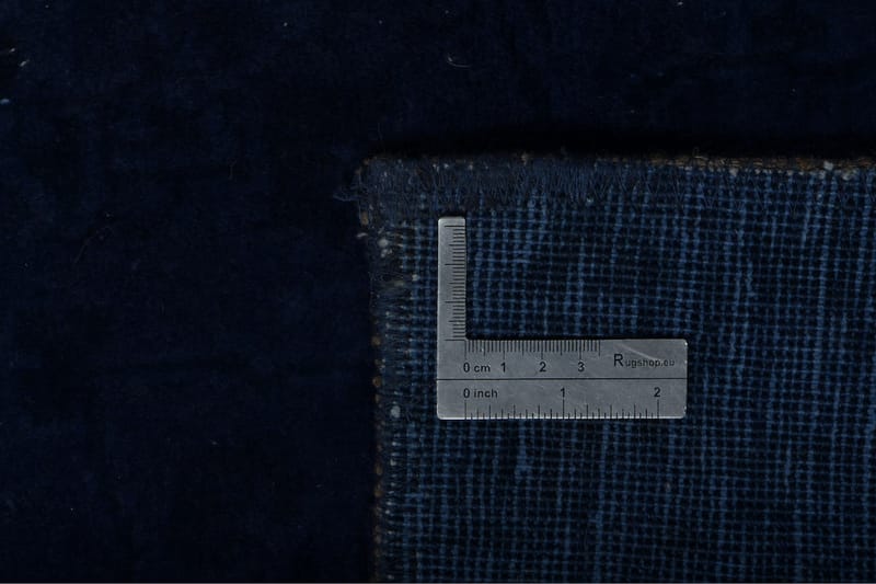Håndknyttet persisk uldmåtte 250x380 cm Vintage - Mørkeblå - Orientalske tæpper - Persisk tæppe