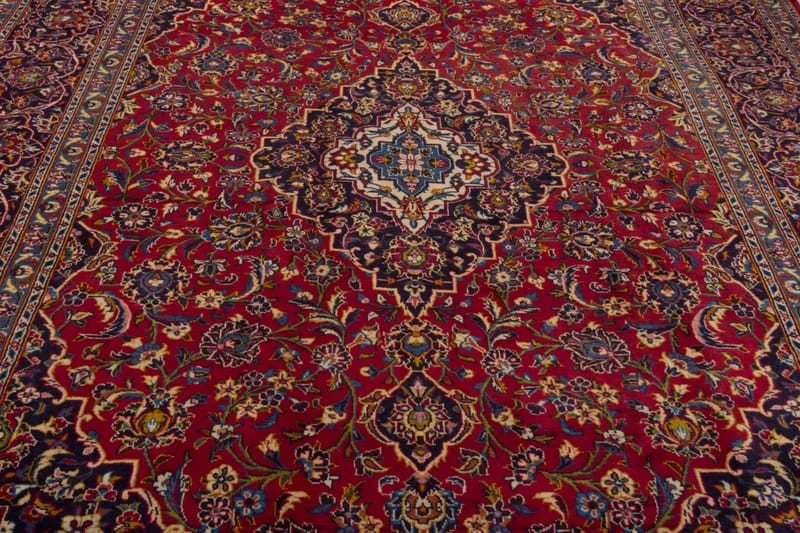 Håndknyttet Persisk tæppe 242x347 cm Kelim - Rød / mørkeblå - Orientalske t�æpper - Persisk tæppe