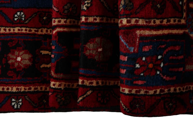 Håndknyttet persisk tæppe 154x315 cm - Rød / mørkeblå - Orientalske tæpper - Persisk tæppe