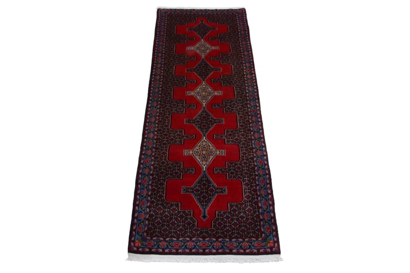 Håndknyttet persisk tæppe 91x294 cm - Rød / blå - Orientalske tæpper - Persisk tæppe