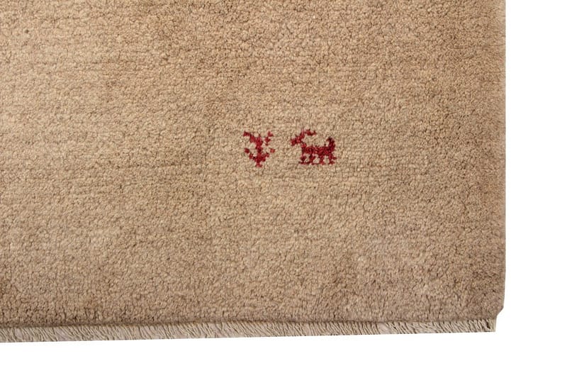 Håndknyttet Persisk Uldtæppe 177x230 cm Gabbeh Shiraz - Beige - Orientalske tæpper - Persisk tæppe