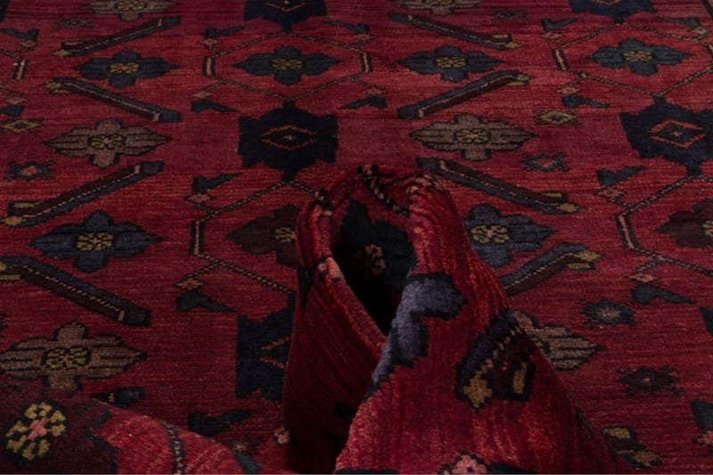 Håndknyttet persisk tæppe 151x293 cm - Rød / mørkeblå - Orientalske tæpper - Persisk tæppe
