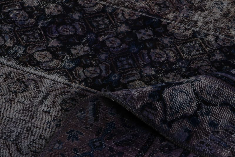 Håndknyttet persisk tæppe 268x350 cm Vintage - Mørkebl�å / grå - Orientalske tæpper - Persisk tæppe