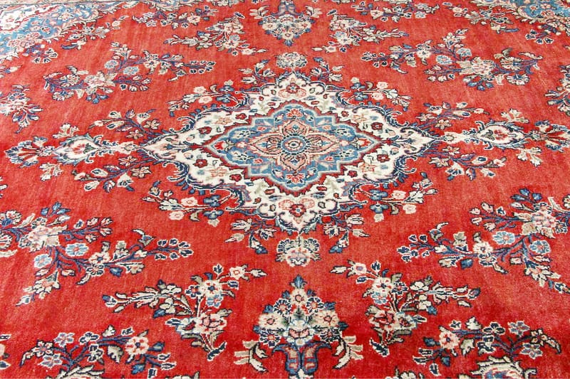 Håndknyttet persisk tæppe 277x358 cm - Rød / Beige - Orientalske tæpper - Persisk tæppe