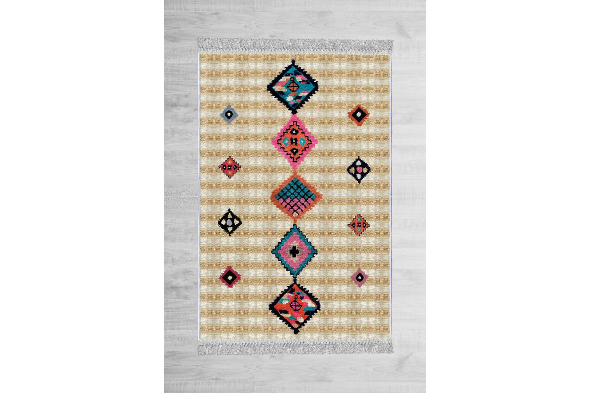 Homefesto Tæppe 100x150 cm - Flerfarvet - Tekstiler - Tæpper - Orientalske tæpper