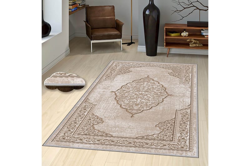Homefesto Tæppe 100x150 cm - Flerfarvet - Tekstiler - Tæpper - Orientalske tæpper