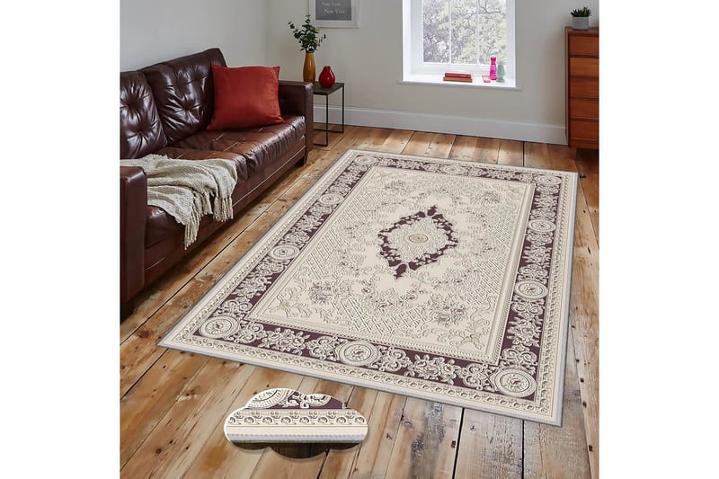 Homefesto Tæppe 100x150 cm - Flerfarvet - Tekstiler - Tæpper - Orientalske tæpper