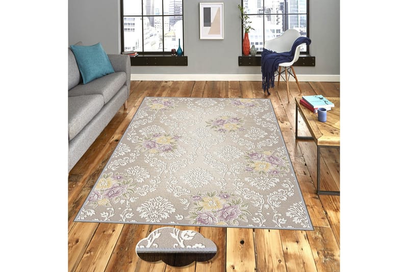 Homefesto Tæppe 100x150 cm - Flerfarvet - Tekstiler - Tæpper - Orientalske tæpper