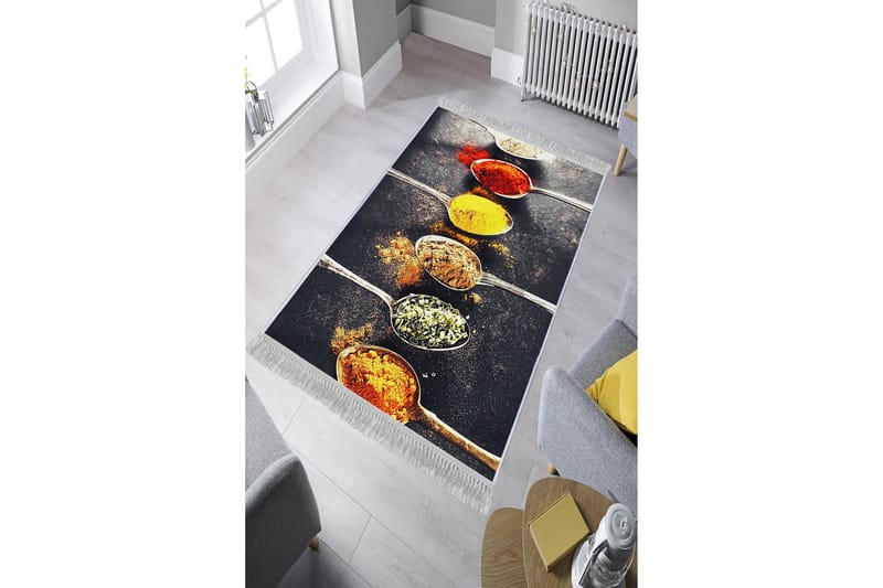 Homefesto Tæppe 100x150 cm - Flerfarvet - Tekstiler - Tæpper - Orientalske tæpper