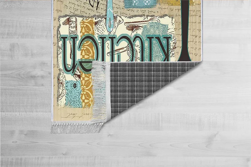 Homefesto Tæppe 100x150 cm - Flerfarvet - Tekstiler - Tæpper - Orientalske tæpper