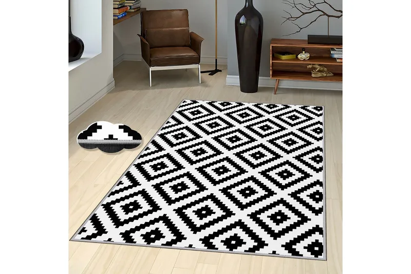 Homefesto Tæppe 100x150 cm, Flerfarvet