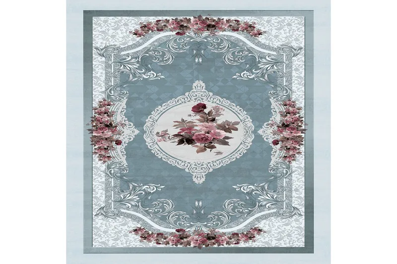 Homefesto Tæppe 100x150 cm - Multifarvet - Tekstiler - Tæpper - Orientalske tæpper