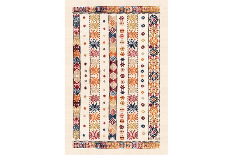 Homefesto Tæppe 100x150 cm, Multifarvet