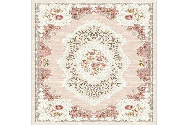 Homefesto Tæppe 100x150 cm - Multifarvet - Tekstiler - Tæpper - Orientalske tæpper