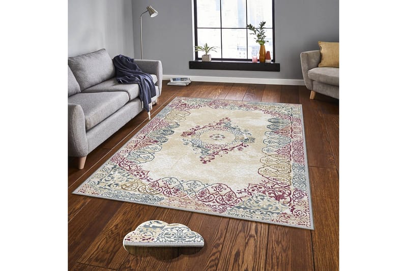 Homefesto Tæppe 100x150 cm, Multifarvet