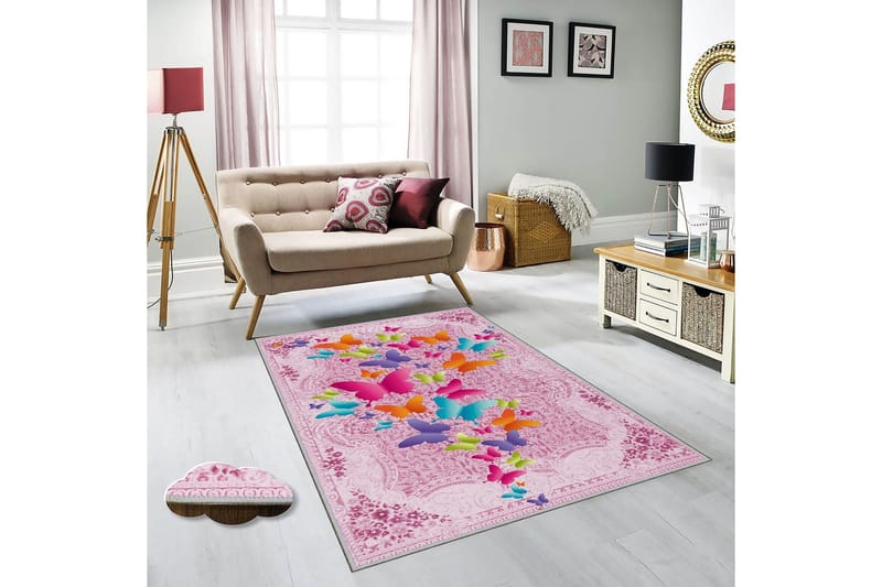 Homefesto Tæppe 100x200 cm, Flerfarvet