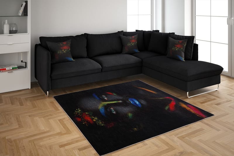 Homefesto Tæppe 100x200 cm - Flerfarvet - Tekstiler - Tæpper - Orientalske tæpper