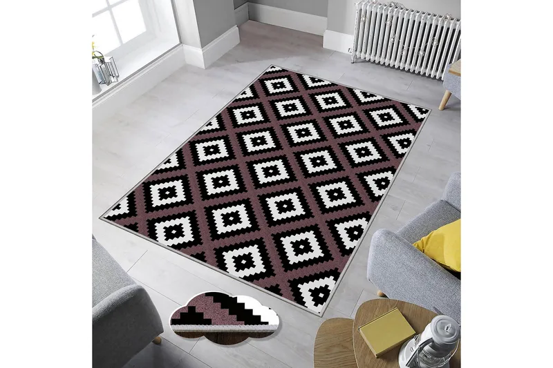 Homefesto Tæppe 100x200 cm, Flerfarvet