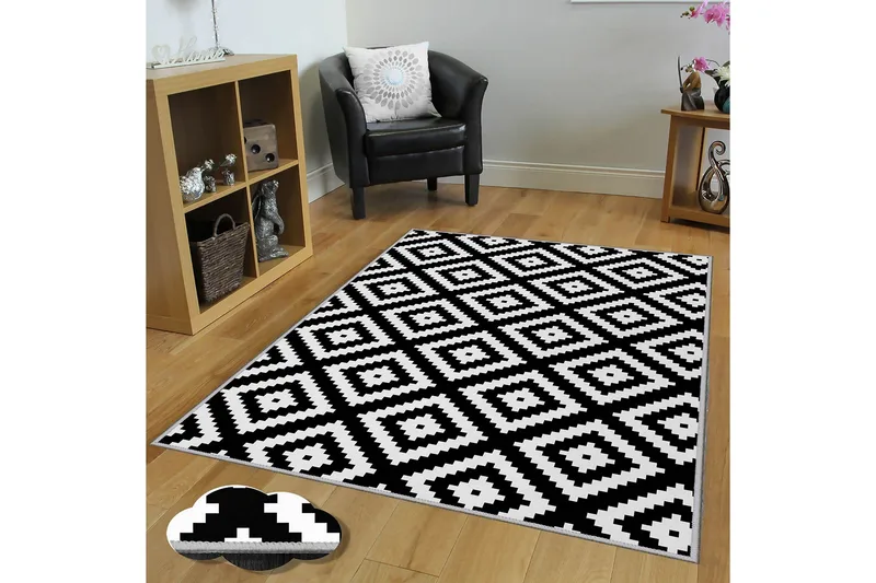 Homefesto Tæppe 100x200 cm, Flerfarvet