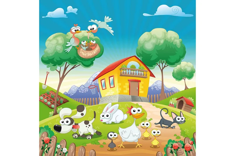 Homefesto Tæppe 100x200 cm, Flerfarvet