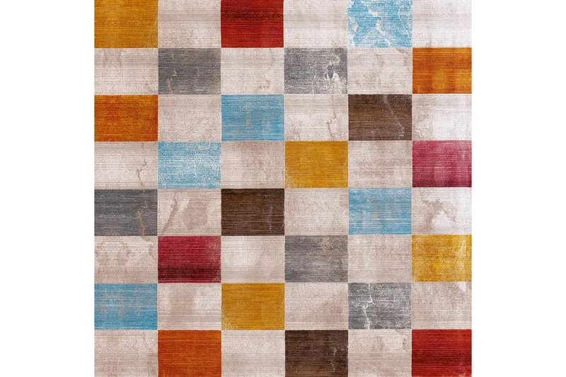 Homefesto Tæppe 100x200 cm, Flerfarvet