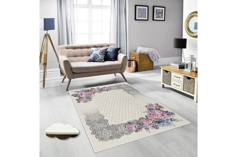 Homefesto Tæppe 100x200 cm, Flerfarvet