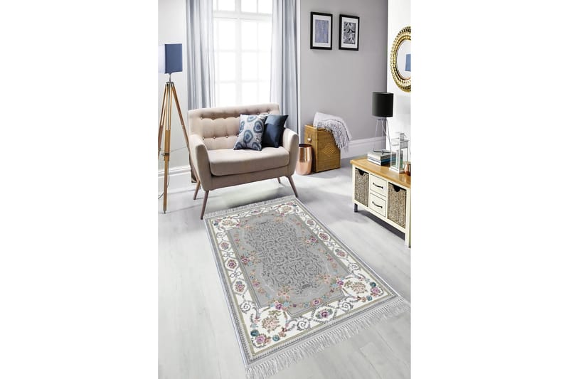 Homefesto Tæppe 100x200 cm - Flerfarvet/Velour - Orientalske tæpper - Persisk tæppe