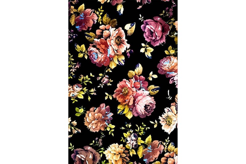 Homefesto Tæppe 100x200 cm - Flerfarvet/Velour - Tekstiler - Tæpper - Orientalske tæpper
