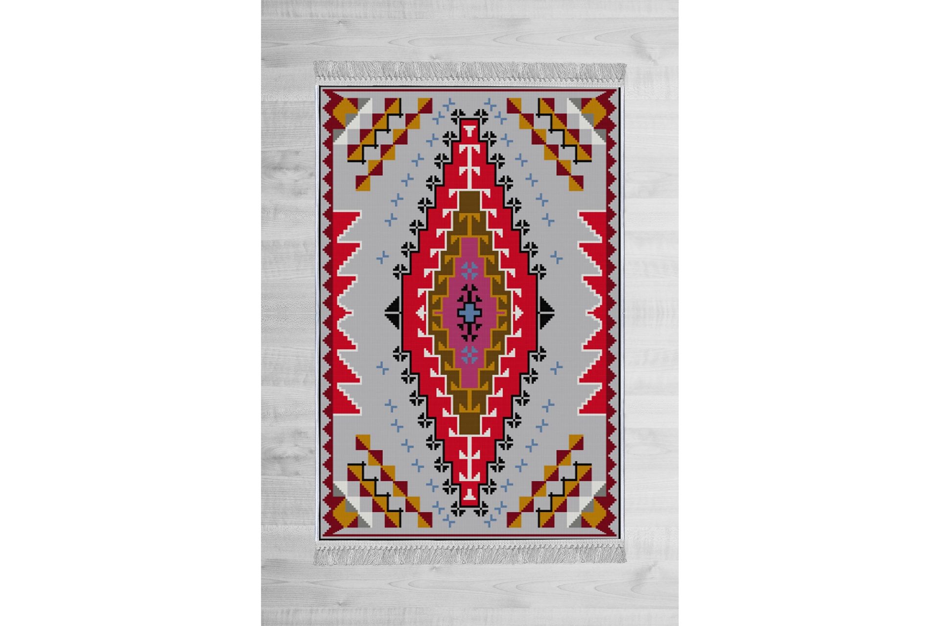 Homefesto Tæppe 100x200 cm - Flerfarvet/Velour - Tekstiler - Tæpper - Orientalske tæpper