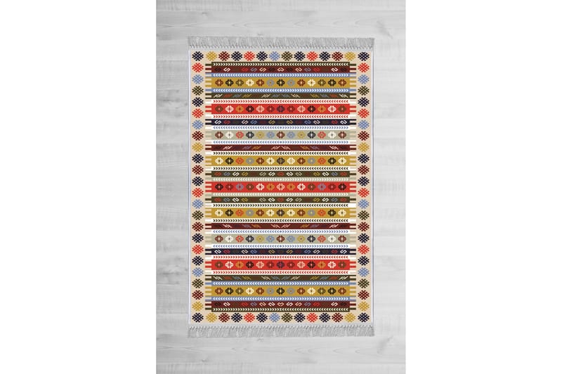 Homefesto Tæppe 100x200 cm - Flerfarvet/Velour - Tekstiler - Tæpper - Orientalske tæpper