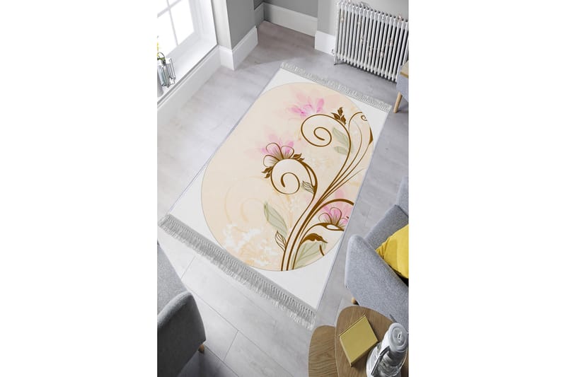 Homefesto Tæppe 100x200 cm - Flerfarvet/Velour - Orientalske tæpper - Persisk tæppe