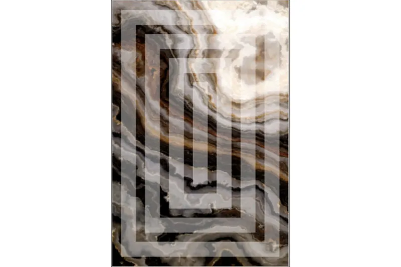 Homefesto Tæppe 100x200 cm, Flerfarvet/Velour