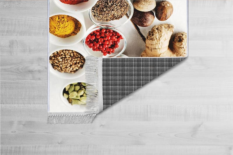 Homefesto Tæppe 100x200 cm - Flerfarvet/Velour - Tekstiler - Tæpper - Orientalske tæpper