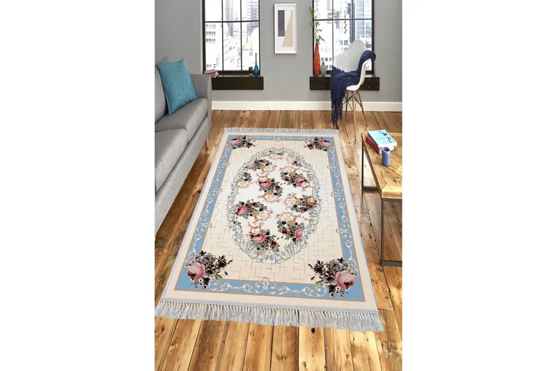 Homefesto Tæppe 100x200 cm, Flerfarvet/Velour