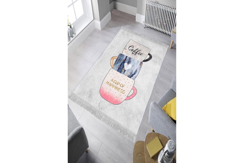 Homefesto Tæppe 100x200 cm - Flerfarvet/Velour - Tekstiler - Tæpper - Orientalske tæpper